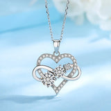 infinity love Moissanite Diamond Necklace